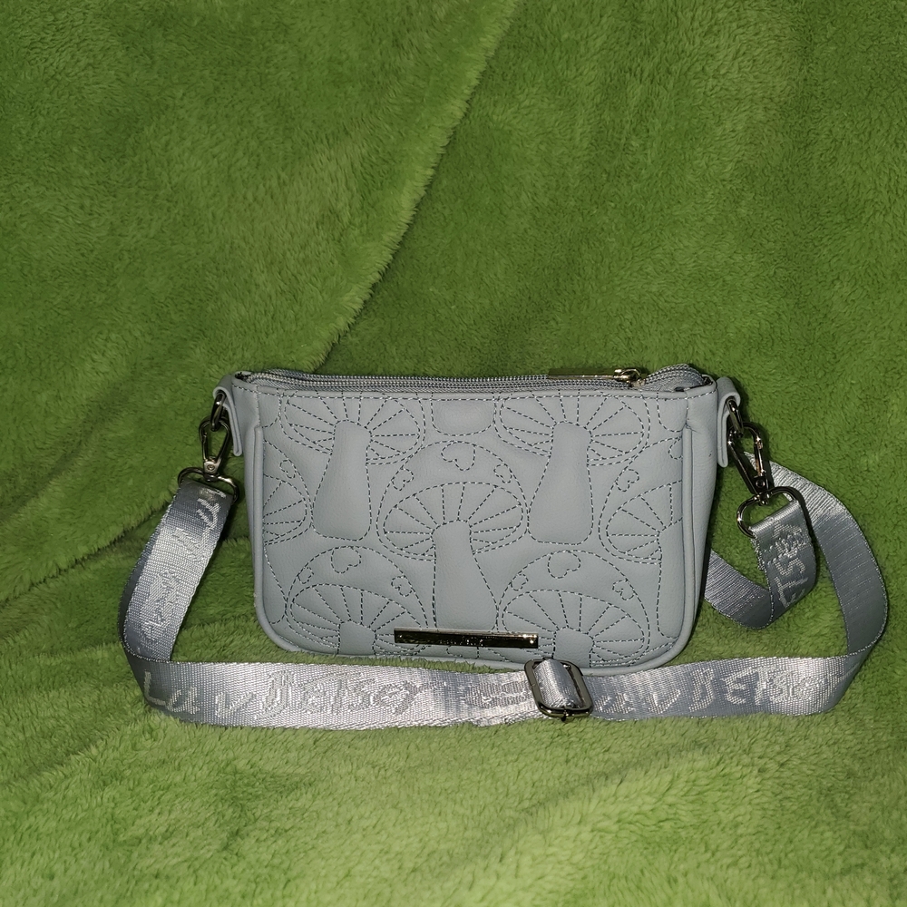 Betsey Johnson Light Gray Crossbody Bag